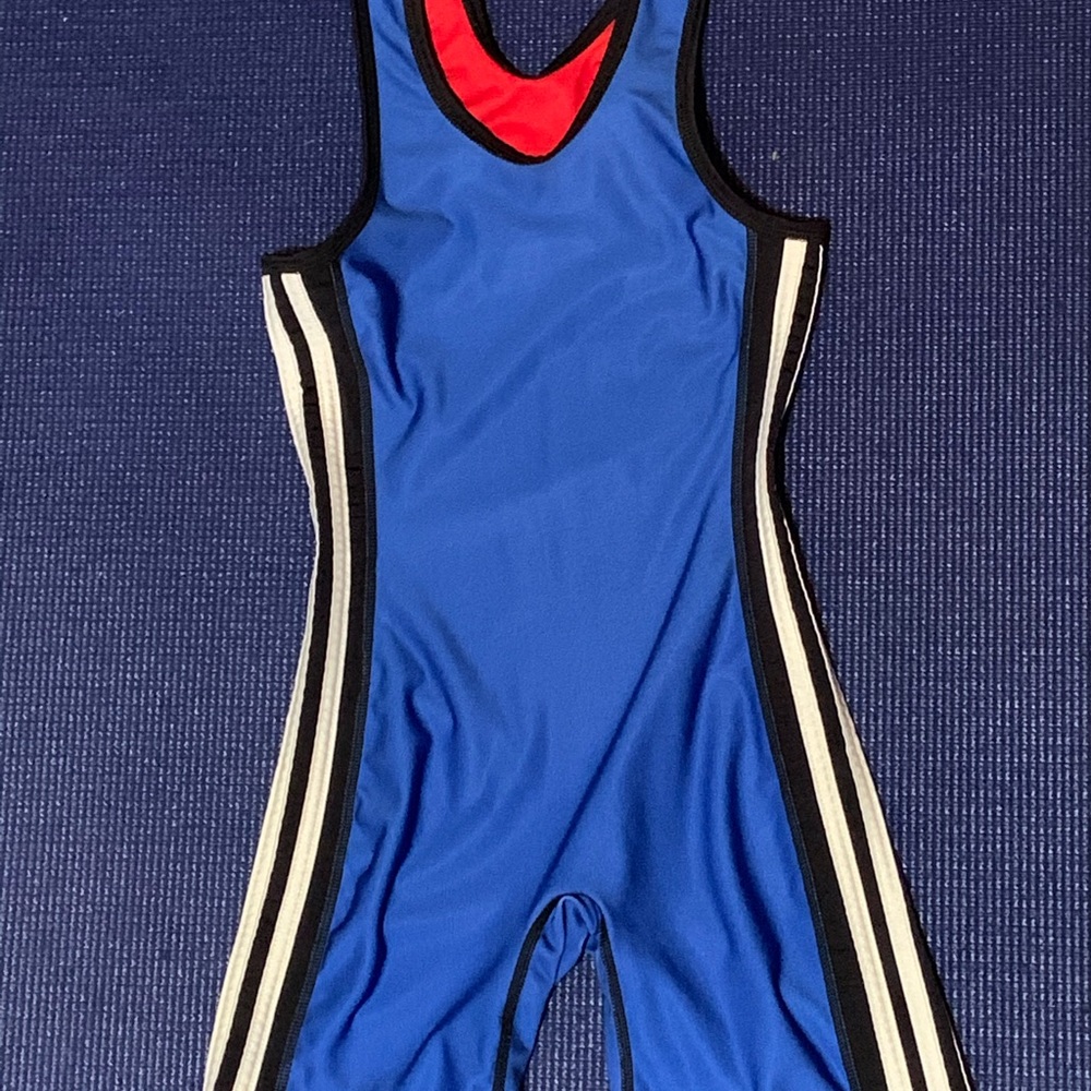 Reversible red/blue adidas singlet